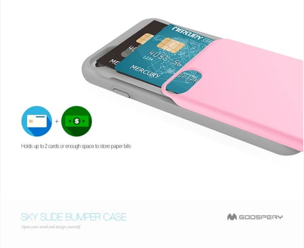 Mercury Sky Slide Skal till Samsung Galaxy S7 Edge - Vit White