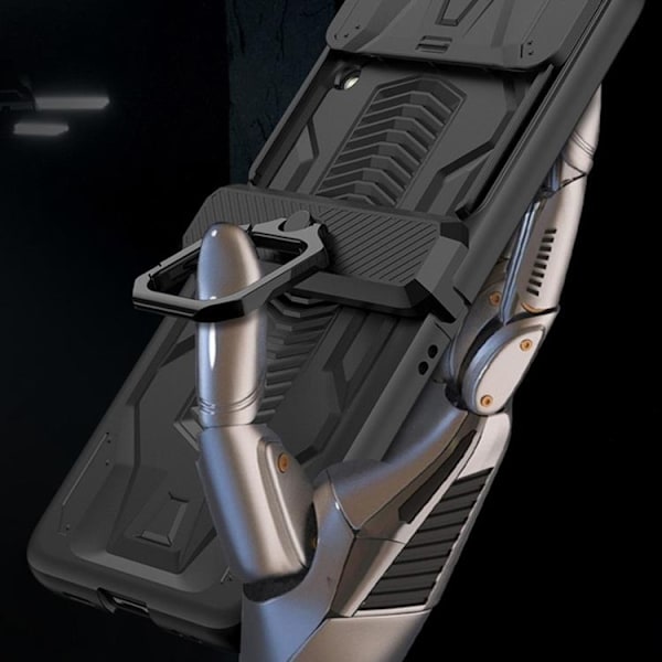 GKK Galaxy Z Flip 4 Skal Ringhållare Kickstand - Rosa