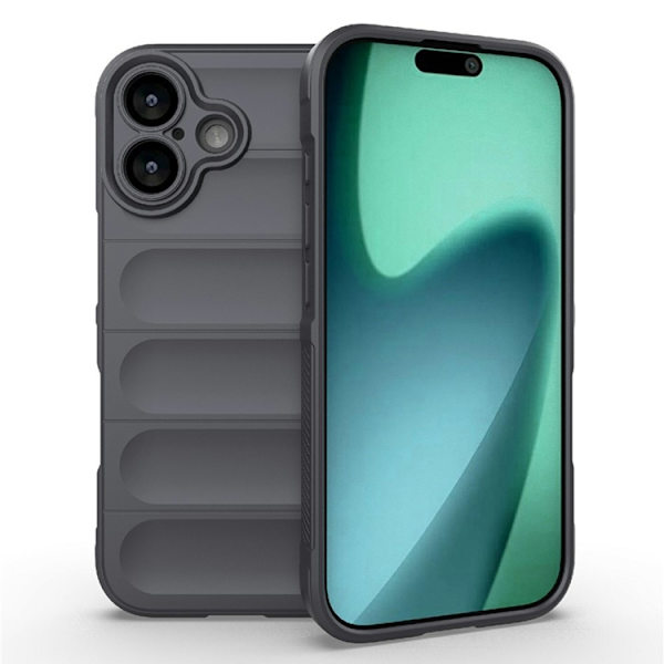 AMORUS Mobilskal till iPhone 17 Shockproof TPU Rugged - Grå Grå