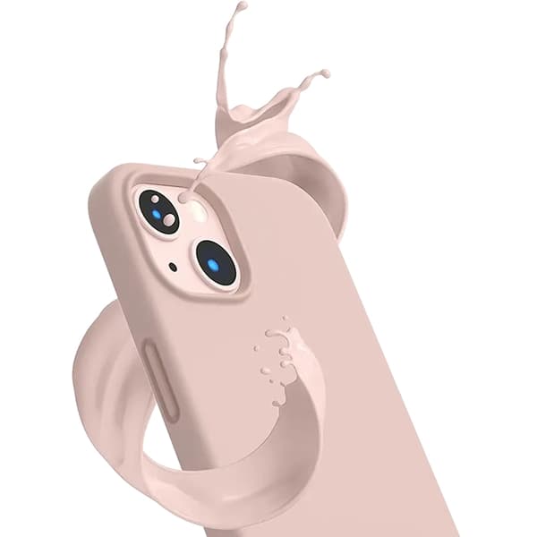 SiGN iPhone 14 Plus Skal Liquid Silicone - Sand Rosa Rosa