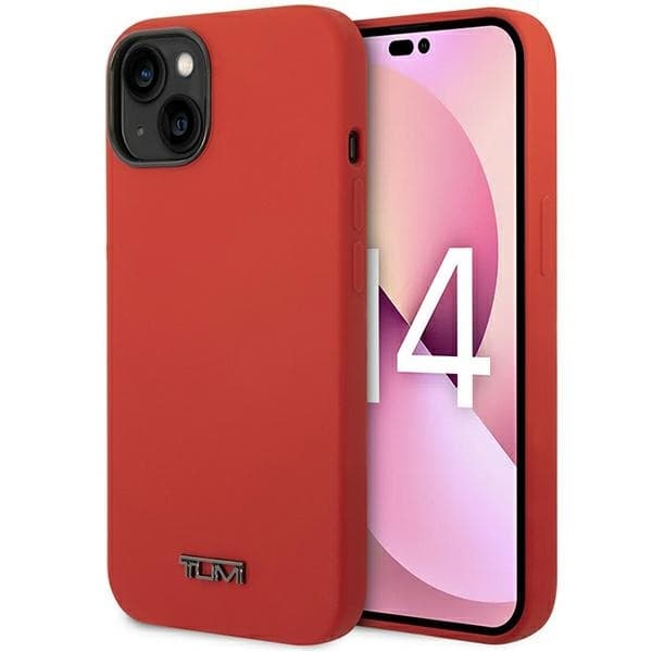 Tumi Mobilskal till iPhone 14/15 MagSafe Liquid Silicone - Röd
