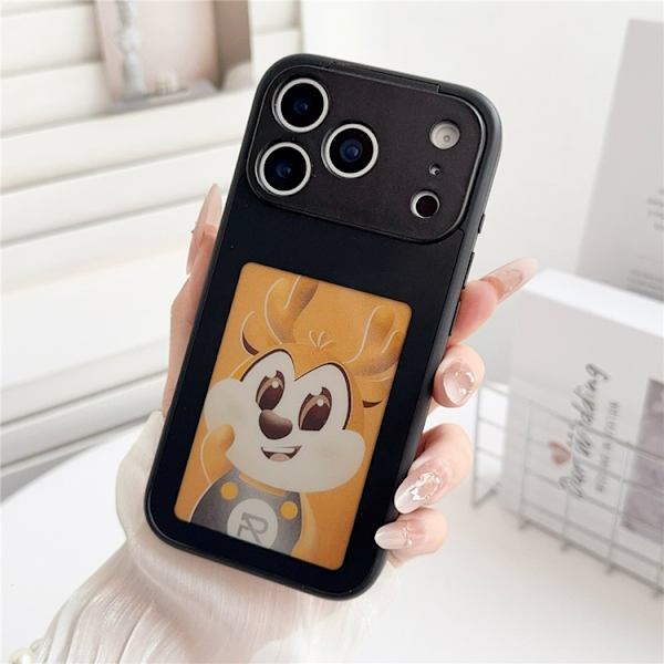 Mobilskal till iPhone 17 Pro NFC DIY Customized HD Smart E-Ink Svart