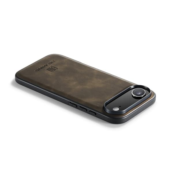 DG.MING Mobilskal till iPhone Air PU Läder Hybrid - Brun