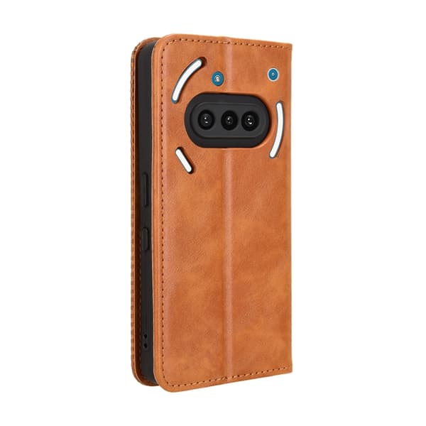 Nothing Phone (3a) Plånboksfodral Retro Kickstand - Brun Brun