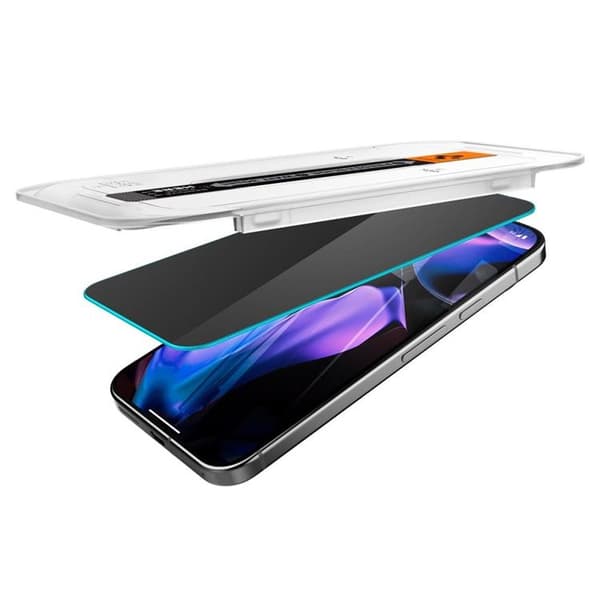 Spigen [2-Pack] Google Pixel 9/9 Pro Skärmskydd Härdat Glas EZ-FIT Svart