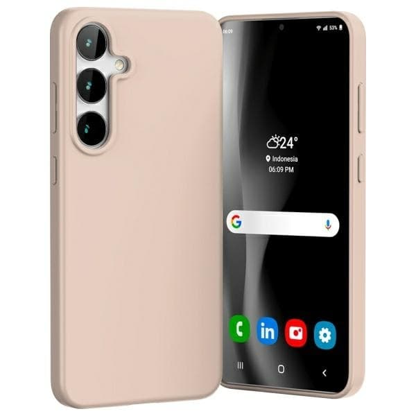 Mercury Telefontaske til Galaxy S24 FE Soft - Pink Sand