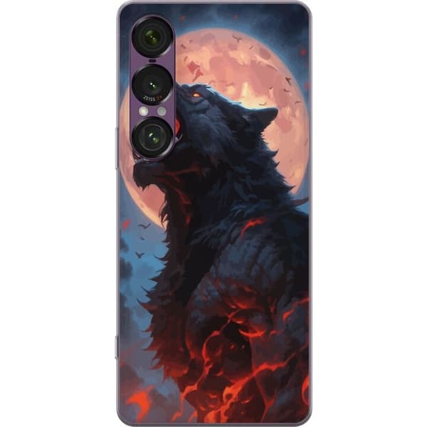 Telefontaske til Sony Xperia 1 VII med Howling Wolf