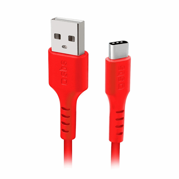 SBS USB-A - Micro-USB Kabel 1.5m - Röd Röd