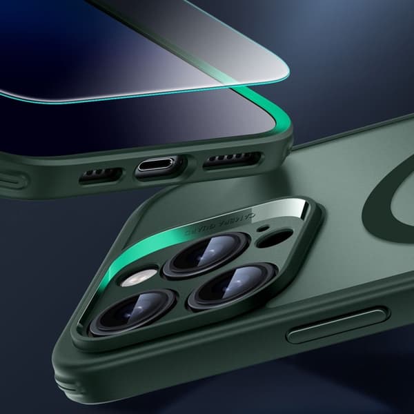 ESR Mobilskal till iPhone 16 Pro Max Magsafe Classic Pro Set Halolock - Grön Grön