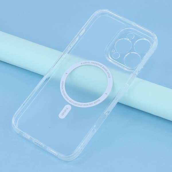 X-LEVEL Mobilskal till iPhone 16 Pro Magnetiskt TPU Transparent