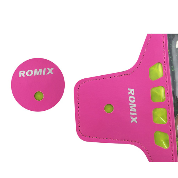 Romix Universalt Sportarmband med reflexer upp till 4.7'' - Blå