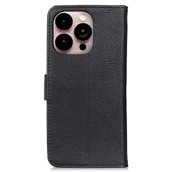 KHAZNEH iPhone 14 Pro Plånboksfodral Retro - Svart Svart