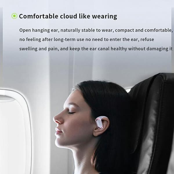 HTC Open-Ear Trådlösa Hörlurar Bluetooth 6.0 IPX5 NE28 - Lila Lila