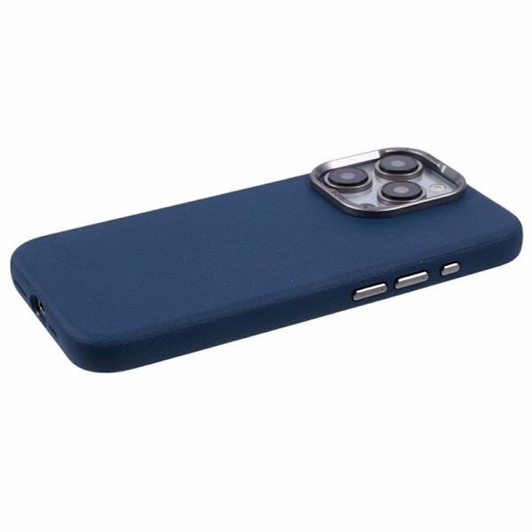 X-LEVEL Mobilskal till iPhone 14 Pro Max Slim PU Läder Hård PC Blå