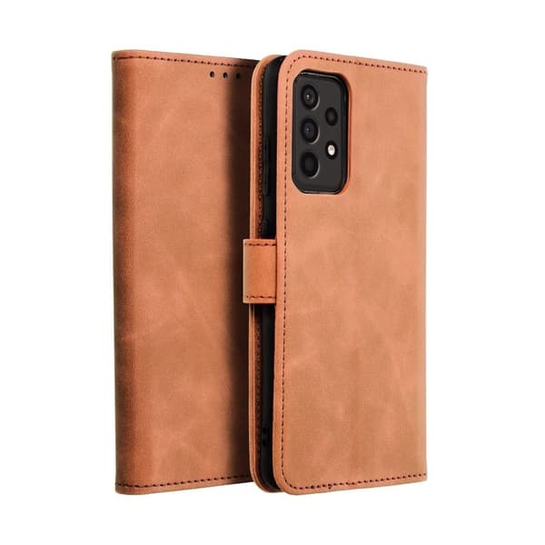 Galaxy A52s/A52 5G/A52 4G Lompakkokotelo Forcell Tender Ruskea Brun