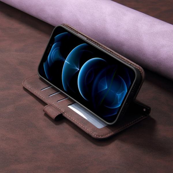 Plånboksfodral för Samsung Galaxy S26 Plus Konstläder Ställ - Brun