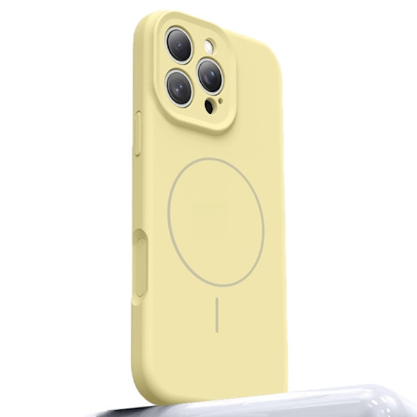 Mobilskal till iPhone 16 Pro Magafe med Camera Touch Control - Gul Gul