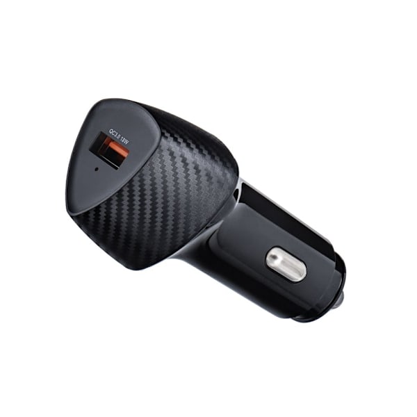 FORCELL CARBON billaddare USB QC 3.0 18W CC50-1A svart Svart
