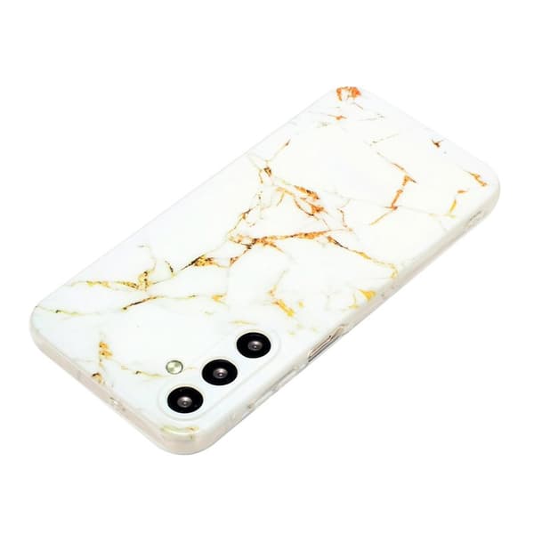 Mobilskal för Samsung Galaxy S26 Plus Marmor mönster TPU - Vit