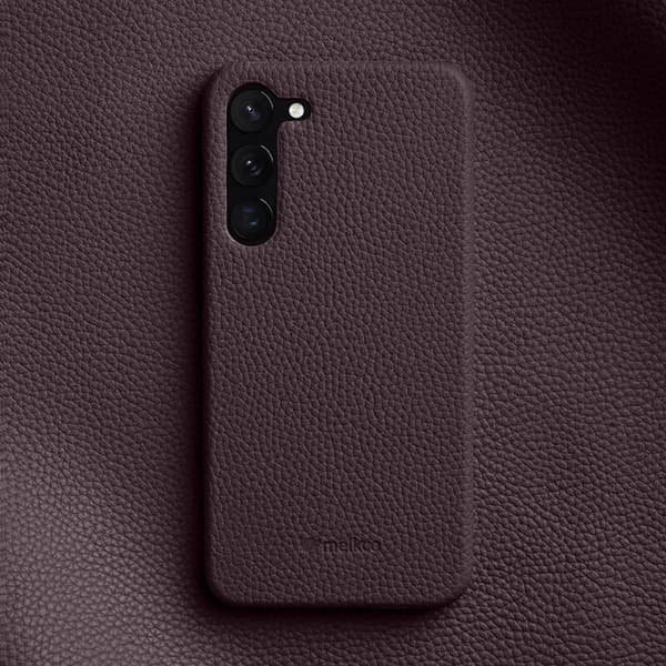 MELKCO Mobilskal för Samsung Galaxy S23 Äkta läder PC - Lila