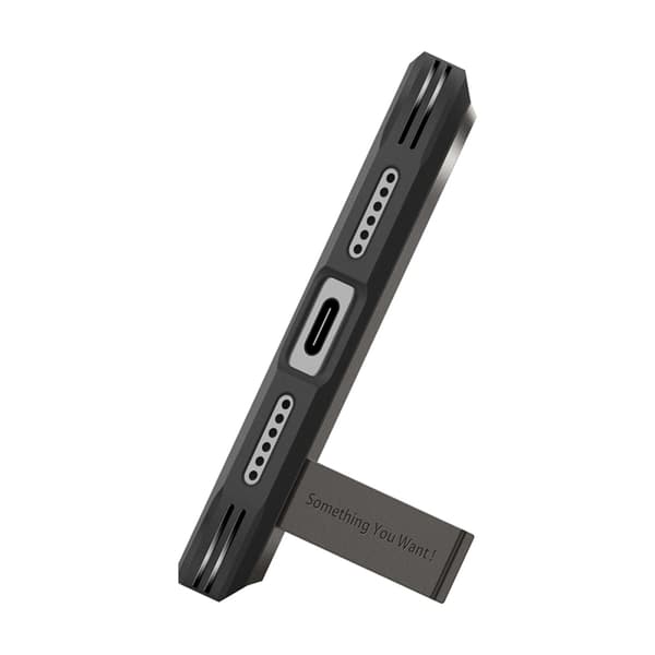 Spigen telefontaske til iPhone 17 Pro Max Magsafe Tough Armor - Gunmetal Grå