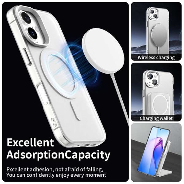 Mobilskal till iPhone 17 MagSafe Anti Drop Hybrid - Vit Vit