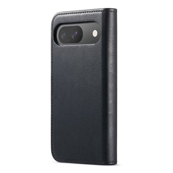 DG.MING Google Pixel 10/10 Pro Plånboksfodral Äkta läder Svart