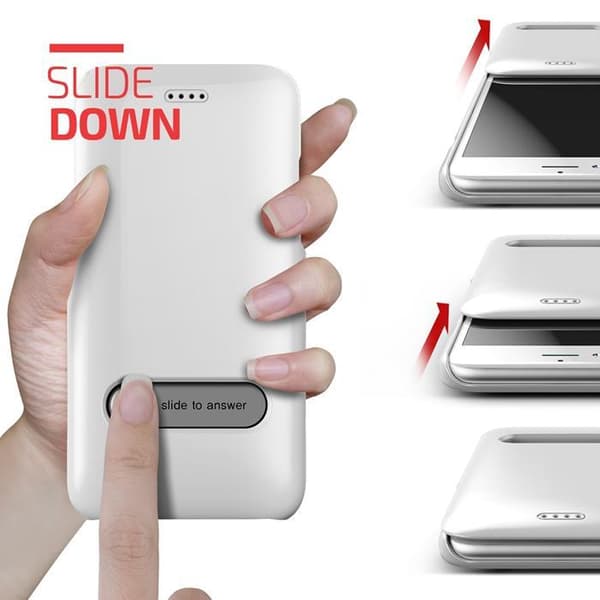 Verus Slim Slide Skal till Apple iPhone 6 / 6S  - Vit Vit