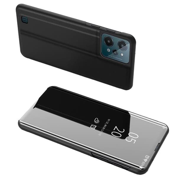 Realme C31 Fodral Clear View Flip - Svart Svart