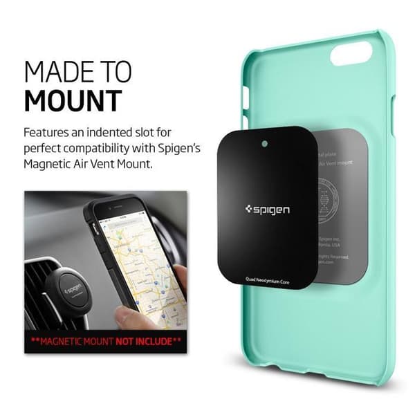 SPIGEN Ultra Thin Fit Cover til Apple iPhone 6/6S - Mint Turkos