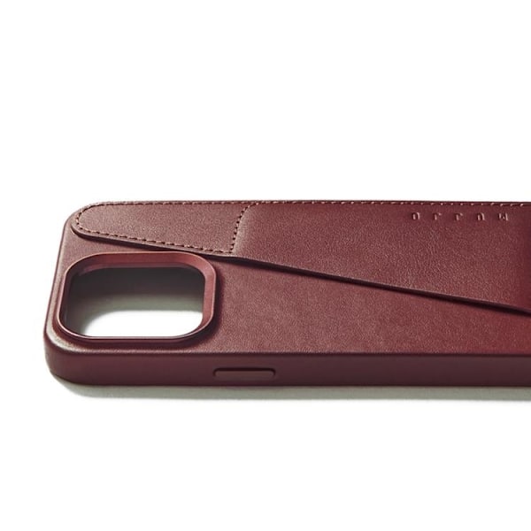 Mujjo iPhone 15 Pro Max Mobilskal Magsafe Läder - Vinrött