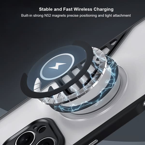 XUNDD XDD-0007 Mobilskal till iPhone 16 Pro MagSafe TPU+PC Svart