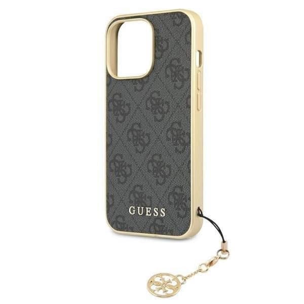 Guess iPhone 13 Pro Max -puhelinkuori 4G Charms -kokoelma - Harmaa Grå