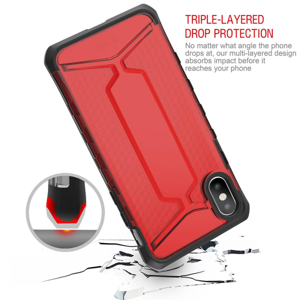 Itskins Octane -kuori iPhone XS/X - Punainen Red