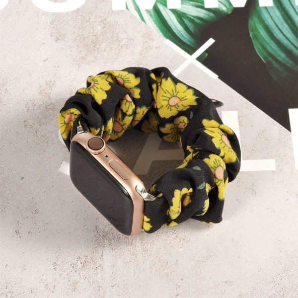 Armbånd Scrunchie kompatibel med Apple Watch 4/5/6/SE 42/44mm Bl