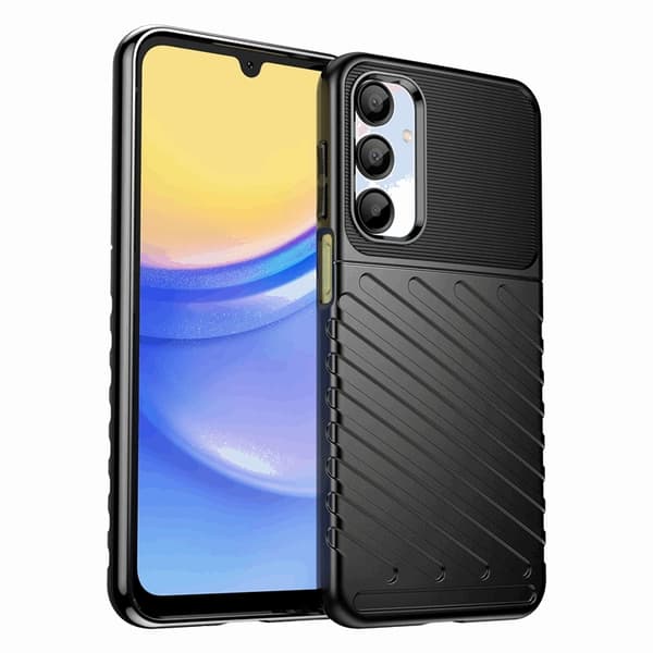 Mobilskal till Galaxy A56/A36 Thunder Armored - Svart Black