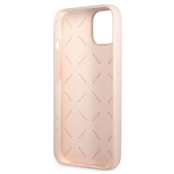 Guess iPhone 13 mini Skal Silicone Triangle - Rosa Rosa