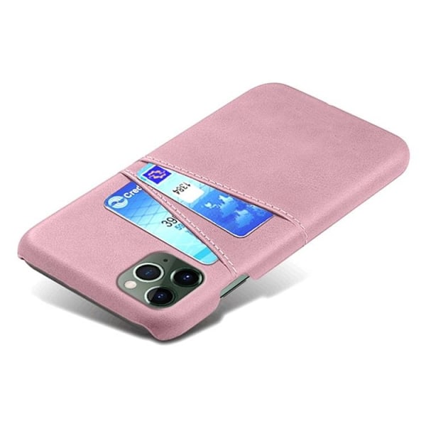 iPhone 14 Pro Skal Korthållare PU Läder - Rosa Guld