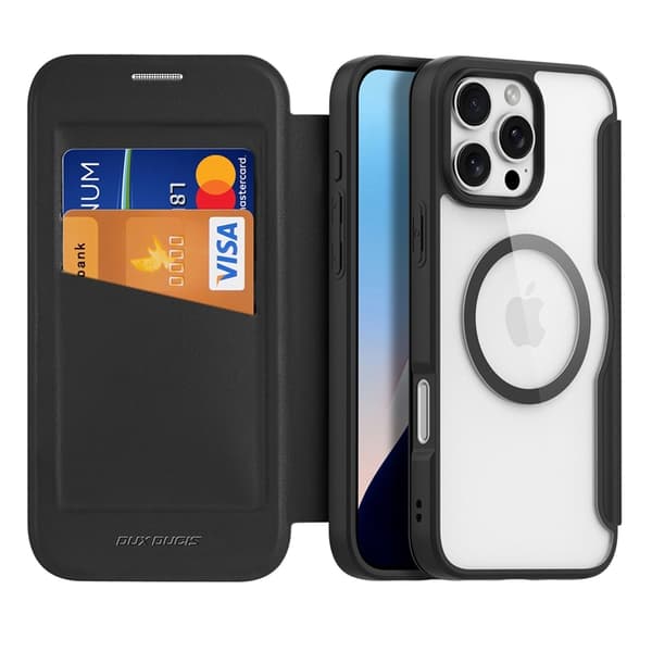 Dux Ducis iPhone 16 Pro Pung Taske Magsafe Skin X Pro - Sort Black