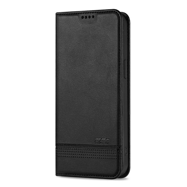 AZNS iPhone 16e Plånboksfodral Konstläder - Svart