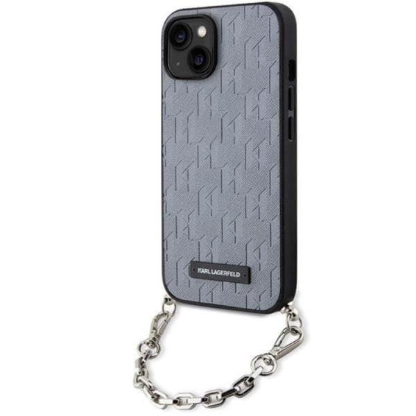 KARL LAGERFELD iPhone 14 Mobiilikuori Saffiano Monogram Chain