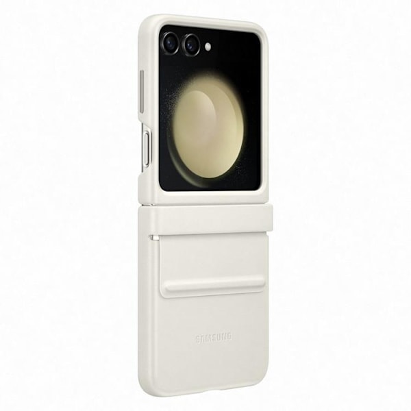 Samsung Galaxy Z Flip 5 Mobilskal Ekologisk Läder - Cream Beige