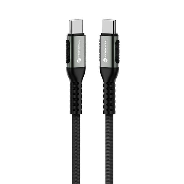 Forcell Kabel USB-C Till USB-C 240W 1.2m - Svart Svart