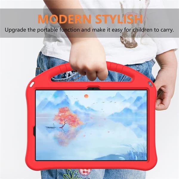 Mobilskal till Galaxy Tab S10 FE Plus Kickstand Shockproof - Röd Röd