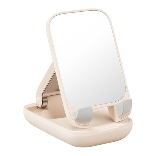 Baseus Mobilhållare Seashell Series med Mirror - Beige Beige