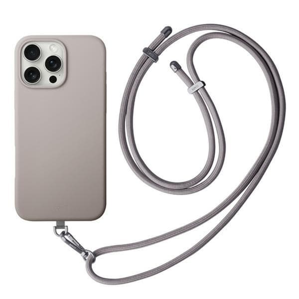 UNIQ iPhone 16 Pro Mobilhalsband Skal Magsafe Coehl Creme - Grå Grå