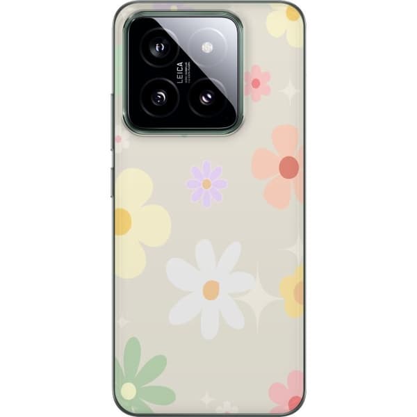 Mobilskal till Xiaomi 14 med fejdande blommor