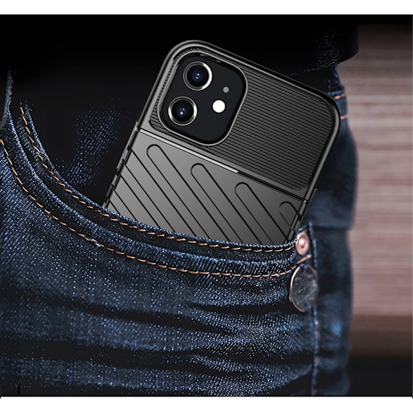 Thunder Twill Texture Skal iPhone 12 Mini - Grön Grön