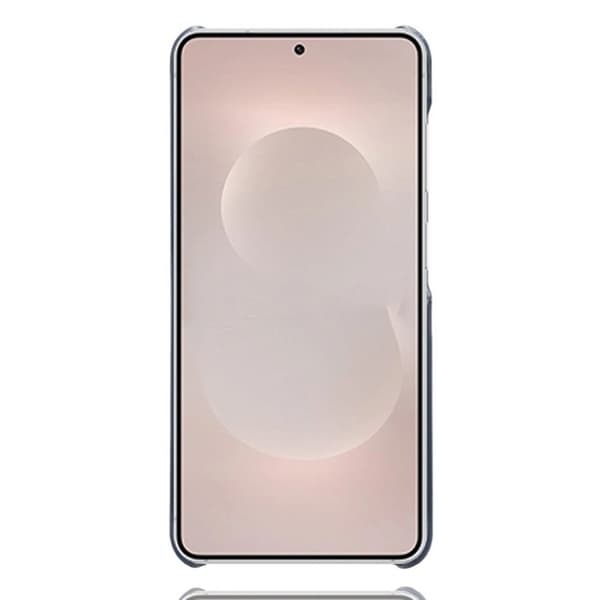 Mobilskal till Samsung Galaxy S26 Edge PU Läder + Hård PC - Blå