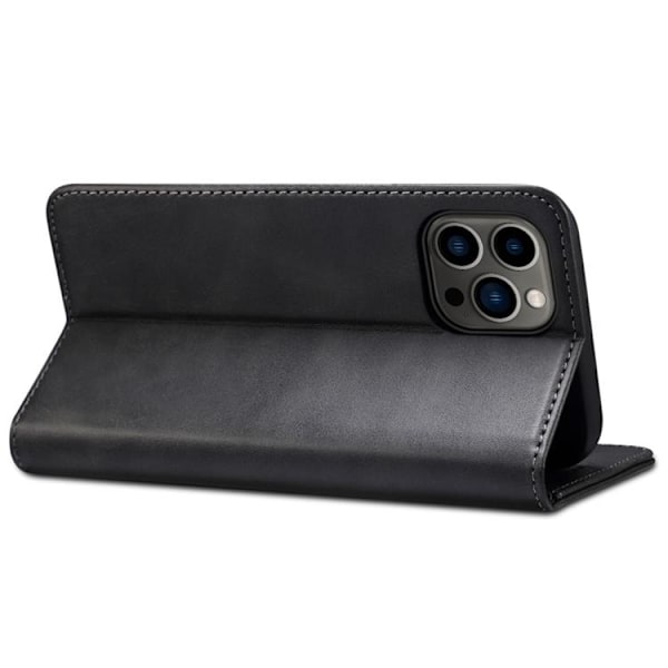 SUTENI iPhone 14 Pro Max Plånboksfodral Textured Surface - Svart